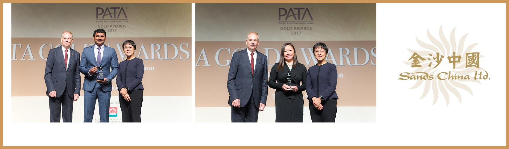 Sands China Ltd. Wins Two Golds Awards at 2017 PATA Travel Awards